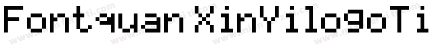 Fontquan XinYilogoTi RegularTrueT字体转换